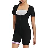 Donason Sauna Suit for Women Slimming Waist Trainer Vest 3 In 1 Sliming Full Body Shaper Gym Workout Top With Short Sleeve