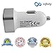 Lightning Fast Car Charger - For Apple iPhone/iPad/iPod/Samsung/Galaxy/Nexus/Nokia/Sony/LG/Motorola/Kindle/HTC/MP3 Player Android - Best New Universal - Super Small Size, Quick Charge
