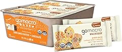 GoMacro MacroBar Organic Vegan Protein Bars - Sunflower Butter + Chocolate (2.3 Ounce Bars, 12 Count