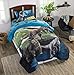 Kids Bedding Jurassic World Blue Dinosaur Boys Twin Comforter & Sheet Set (4 Piece Bed Set) + Homemade Wax Melts