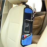 Coohole New Car Seat Side Storage Organizer Interior Multi-Use Bag Accessory (Blue)