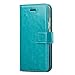 J&D Moto Z2 Force Edition/Moto Z2 Force Case, [Wallet Stand] [Slim Fit] Heavy Duty Protective Shock Resistant Flip Cover Wallet Case for Motorola Moto Z2 Force Edition/Moto Z2 Force - Aqua