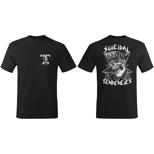 Suicidal Tendencies Official One Finger T-Shirt with Sticker
