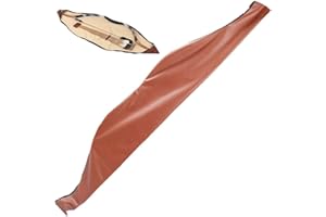 Archery Longbow Case 60 Inch Traditional Long Bow Recurve Bow Case Leather a Piece Bow Carrying Bag for Outdoor Shooting Hunt
