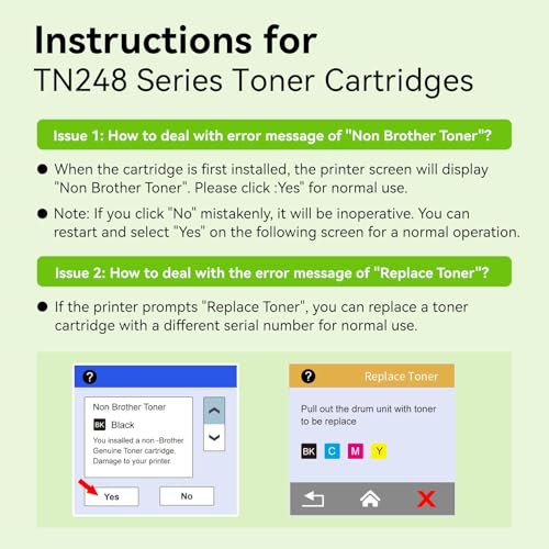 swiss toner TN248XL Compatible for Brother TN-248XL TN248 TN-248VAL for Brother MFC-L3760CDW Toner MFC-L3740CDW MFC-L3740CDWE DCP-L3560CDW HL-L3240CDW HL-L3220CW Pack of 5