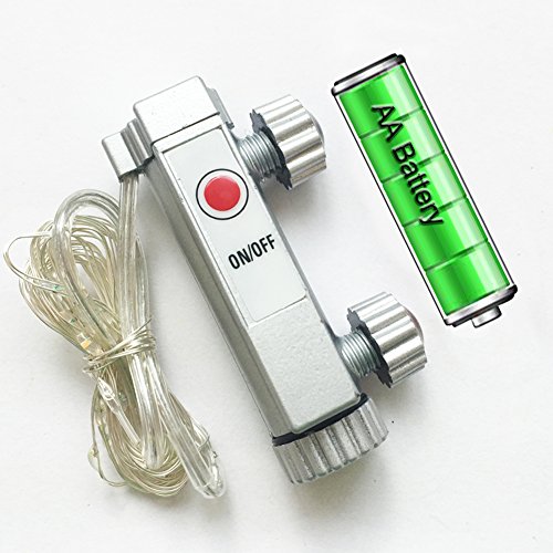 LEDHOLYT 1pcs Battery Powered 3 Modes LED Bike Wheel Light Bicycle Cycling Spoke Rim Tire Tyre String Light (Blue) - Thumbnail 2