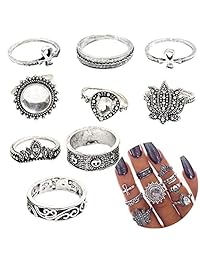 Xgood - Juego de anillos apilables para anillos de dedo para mujer, niña, adolescente, decoración de regalos, 66 piezas