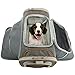 Mr. Peanut's Platinum Series Double Expandable Airline Approved Soft Sided Pet Carrier, Luxury Travel Tote with Premium Self Locking Zippers, 18LX10.4WX11 H