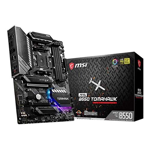 MSI MPG B550 GAMING EDGE Wi-Fi Motherboard ATX, AM4, DDR4, Dual M.2, LAN, 802.11ax Wi-Fi 6 + Bluetooth 5.1, USB 3.2 Gen2, Type-C, Mystic Light RGB, HDMI, DisplayPort, AMD Ryzen 5000 Series Processor