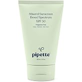 Pipette Mineral Sunscreen - SPF 50 Broad Spectrum Baby Sunblock with Non-Nano Zinc, UVB/UVA Non-Toxic Sun Protection for Kids &amp; Sensitive Skin, 4 fl oz