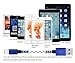 Mribo 3pcs (6+6+10)ft Popular Lightning Cable Nylon Braided Extra Long USB Cord Charging Cable for iPhone 7/7plus,6s, 6s plus, 6plus, 6,5s ,iPad,iPod(white &blue).