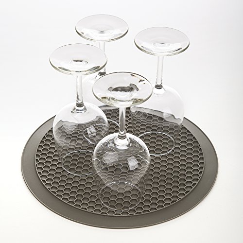 Prep Solutions by Progressive Microwave Multi-Mat, Non-Stick Heat Resistant, 12" Inch Diameter, Protect From Spill Overs, Dishwasher Safe, Splatter Guard, Drying Mat, Trivet, Jar Opener, Hot Pad
