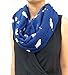 Lina & Lily Penguin Print Infinity Loop Women's Scarf (Blue)