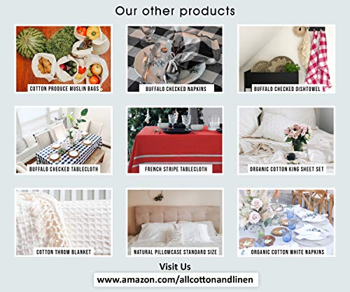 Cotton Black and White Kitchen Towels - Buffalo Checked Dish Towel - Black Kitchen Towels - Buffalo Plaid Kitchen Towel - Tea Towels Checked Set of 3 (Checkered Dish Cloths (Black and White), 28x18) - Thumbnail 7