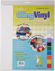 Grafix Clear Static Cling Film 9"x12", Create Your