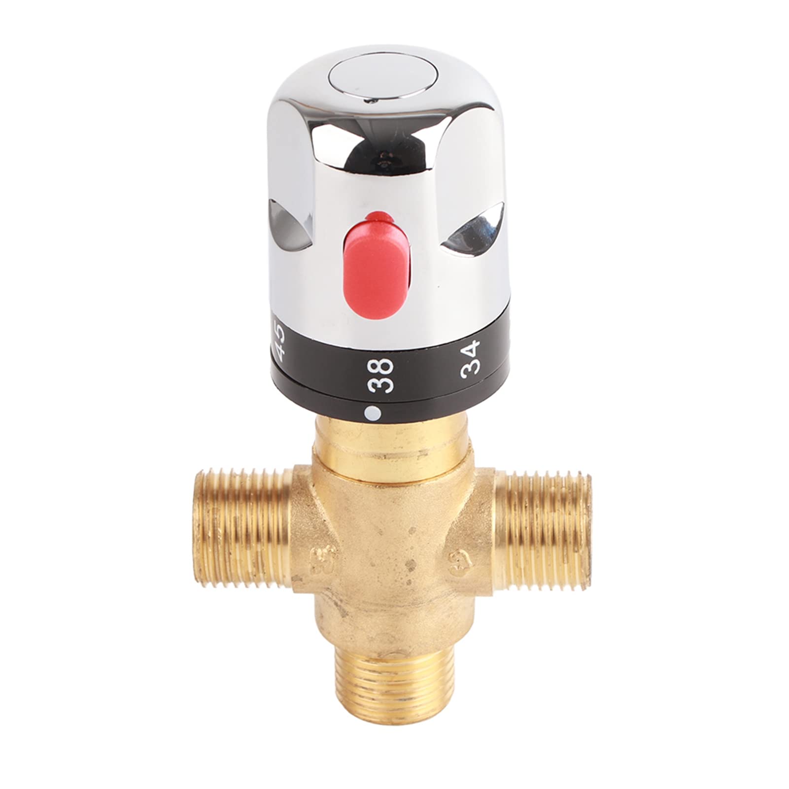Thermostatic Mixer Valve Brass Thermostatic Control Mixing Water Mixer Valve Temperature Pipe Basin
