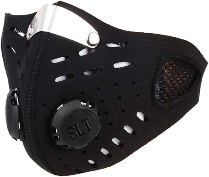 Activated Carbon Filtration Dustproof Mask, Bicycle Cotton Mask Anti Pollution, Pm 2.5 Respirator With Filter Filtration Cotton Sheet Valves Exhaust Gas Anti Pollen Allergy For Running Cycling