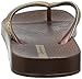 Ipanema Women's Ana Metallic Flip Flop,Bronze,9 M US