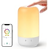 meross Smart Table Lamp for Bedroom, Bedside Lamp Support Apple Homekit and Alexa,Tunable White & Multi-Color, WiFi LED Night