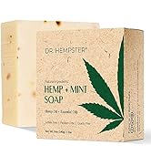 Hemp and Mint Soap Bar - 5 oz Bar Soap - Skin Cleansing Hemp Soap - Moisturizing, Soothing, Antio...