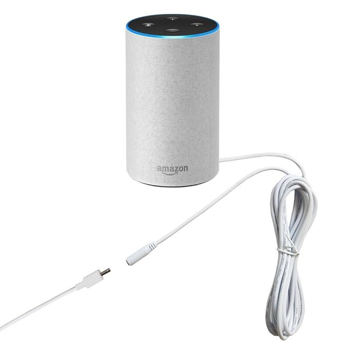 MERES 9.8ft 3m DC Plug Extension Cable for Amazon echo Alexa Power