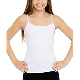 Malibu Sugar Girls Tank Top Camisole Sleeveless Spaghetti Strap Stretchy Comfortable Dance Cheer Gym One Size Fits 10-14