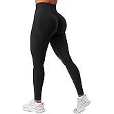 VOYJOY Workout Leggings for Women Seamless Scrunch Butt Lifting Leggings High Waisted Gym Yoga Pants