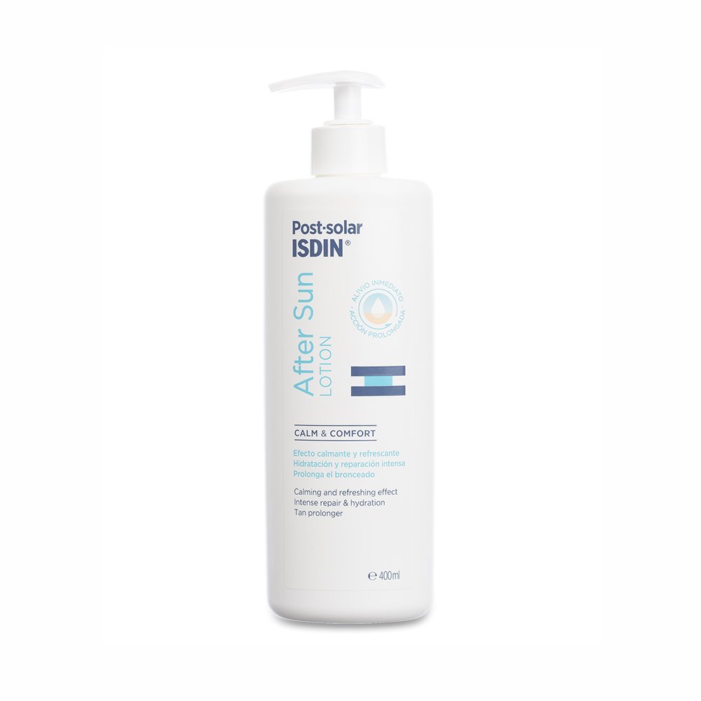 ISDIN Post-solar After Sun Lotion 400ml | Calming and cooling effect | Intense hydration and repair