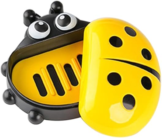 Amesii Jabonera para baño con diseño de Mariquitas y Dibujos Animados