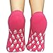 Lantee Non Slip Socks - Casual Floor Hospital Socks with Grips Cotton for Women, Pack of 4