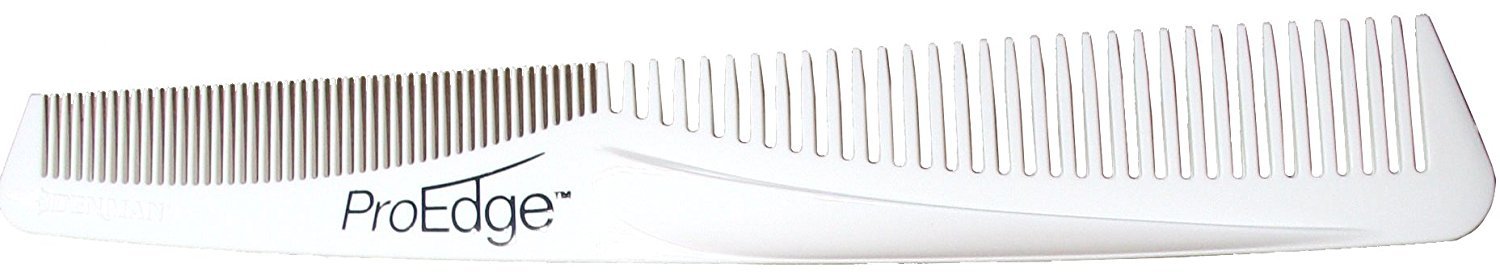 Denman Pro Edge Cutting Comb - WHITE
