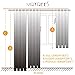 MRTREES Sheer Curtains White 45 inches Long Kitchen Curtains Sheers Basement Short Curtains Living Room Small Curtain Bedroom Voile Window Curtain Panels Rod Pocket 2 Panels