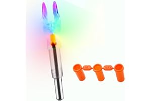 Ellen Archery 6-Pack X Lighted Nock Universal LED S Nock Fit Arrows .204 .233 .244 .246 Inside Diameter Automatically Bowstring Screwdriver Included