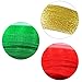 Aneco 100 Yards 22 mm Christmas Ribbon Wide with 25 Yards 15mm Gold Glitter Metallic Sparkle Ribbon Shimmer Sheer Organza Ribbons for Gift Wrap Wedding Christmas Decoration,3 Rolls, Green, Red and Go