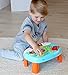 Activity Table for 1 Year Old and Up. 2-in-1 Activity Center for Baby. Interactive Learning Toy Piano and Kids Activity Table with Fun Ocean Characters. Crib Accessories with Detachable Straps