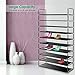 SoSo-BanTian1989 Black 10 Tiers Shoe Rack 50 Pairs Non-woven Fabric Shoe Tower Storage Organizer Cabinet