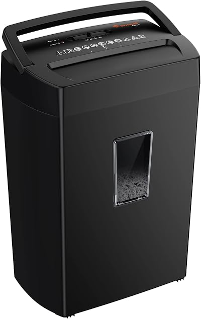 Bonsaii 12-Sheet Cross Cut Shredder P4 5x20mm 21L Auto Start/Reverse