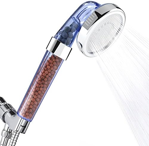 Detachable High Pressure Ionic Filter Handheld Shower Head - With Water Saving Anion Energy Ball Filtration Showerhead for Dry Skin and Hair