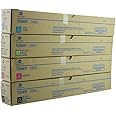 TTCopier Genuine OEM Konica Minolta TN328 Complete Toner Cartridge Set CMYK for Bizhub C250i, C300i, C360i