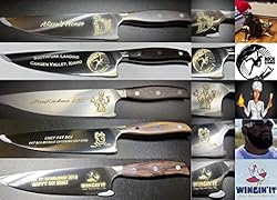 Custom Photo Engraved 8" Chef Knife, Personalized