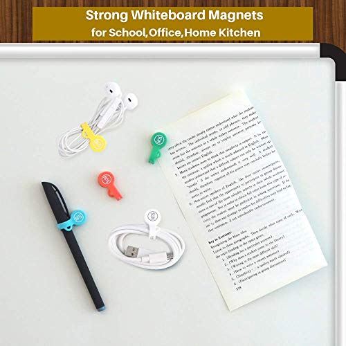 SUNFICON Earbuds Cord Organizers Magnetic Cable Clips Bookmark Whiteboard Noticeboard Fridge Magnets Keychain Headphone Cable USB Charging Cord Manager Keeper Wrap Twist Ties Strap, 5 Pack - Thumbnail 5