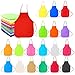 Caydo 36 Pieces Children's Fabric Aprons for 3-7 Years Preschool Kids Aprons, Applied in Painting Dining and Craft
