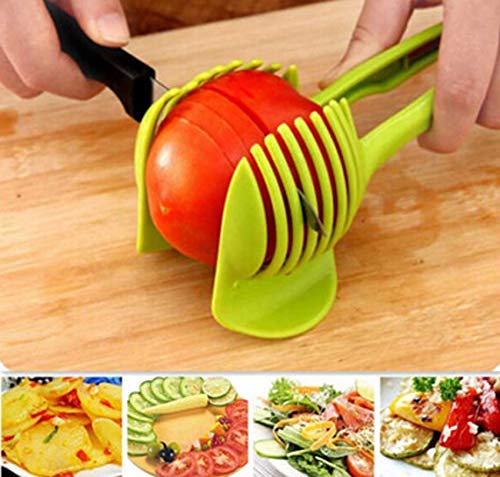 Shredders Slicers - Sell Hand Held Lemon Onion Tomato Fruit Slicer Chopper Cutter Food Clips S - Paper Chopper Slicer Sink Rack Cutter Tool Hand Fruit Drain