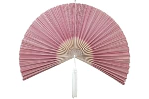 ChumDecor Fan Wall Decor,Japanese Wall Fan Decor,Large Bamboo Fan Wall Art For Boho Hanging Headboard,Decorative Folding Fan For Over Bed Decorations,Large Wall Dcor