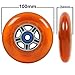 2 Scooter Wheels With Abec 7 Bearings for RAZOR SCOOTER 100mm (orange)