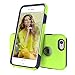 iPhone 6S Case, TOTU? [Shockproof] Dual-layer Hybrid Candy Protective Updated Case for iPhone 6 (2014)/ iPhone 6S (2015), (lime Green / Blue)