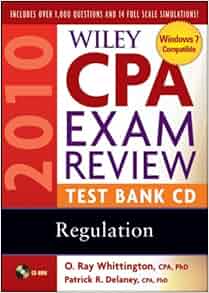Wiley Cpa Exam Review 2010 Test Bank Cd Regulation