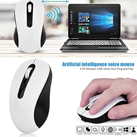 Mcottage Ai Voce Controllo Mouse Senza Fili Ricaricabile Novita Input Search Traduzione Amazon It Casa E Cucina