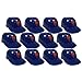 MLB Mini Batting Helmet Ice Cream Sundae/Snack Bowls, NY Mets - 12 Pack