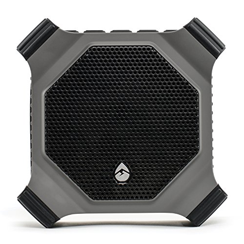 ECOXGEAR EcoDrift GDI-EXDRFT210 Rugged Waterproof Floating Portable Bluetooth Wireless 15-Watt Smart Speaker with Integrated Siri & Google Voice Control (Gray)